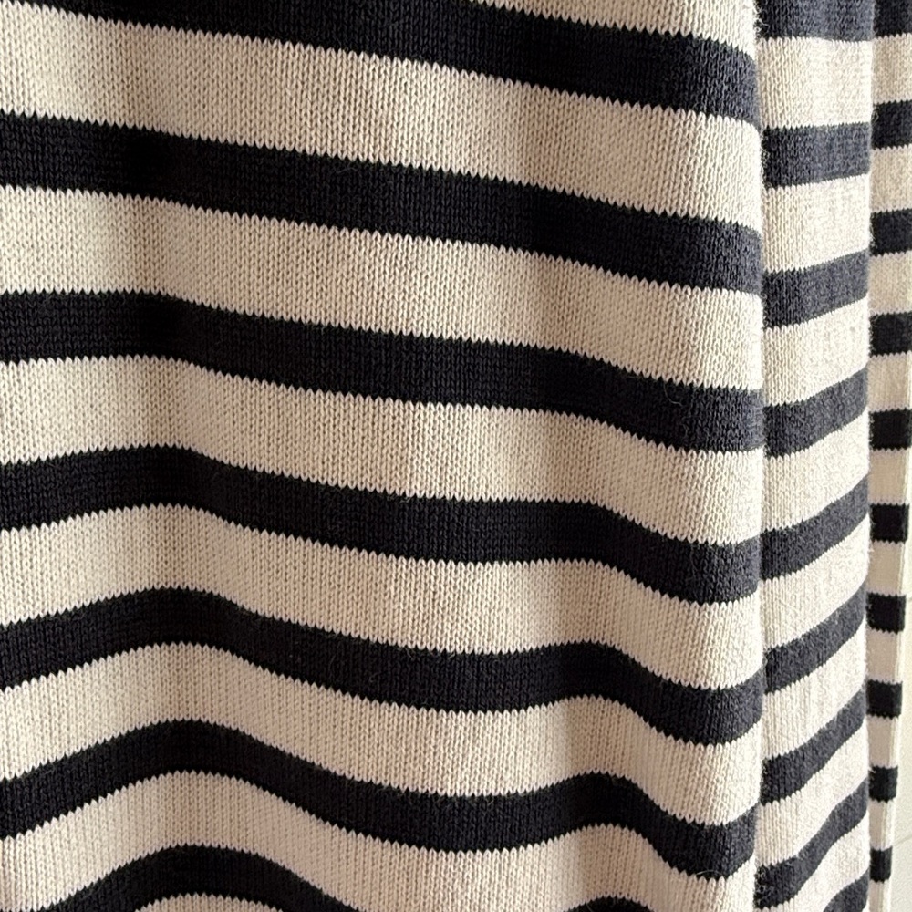 & Sons Striped Navy and White Knit Long sleeve shirt - Picture 3 of 5